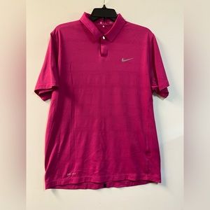 Nike Tiger Woods Collection Pink Golf Polo Men’s Medium
